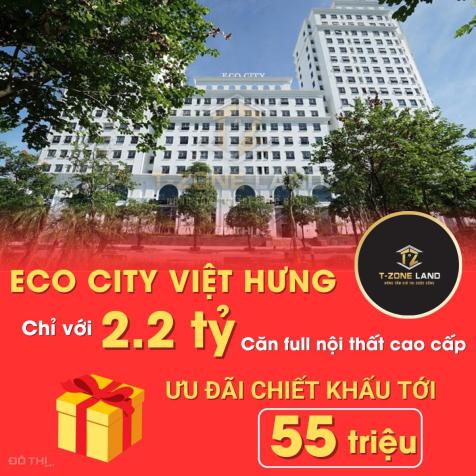 Từ CĐT Eco City Việt Hưng bán căn 2pn full nội thất tân gia 1 lượng vàng chỉ 2.1 tỷ/63.6m2 đã có sổ