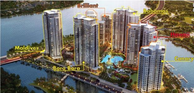 "Đảo Kim Cương DKC cho thuê căn hộ có diện tích 109m2, căn góc với thiết kế 2 phòng ngủ