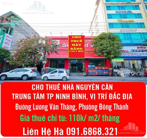 Góc cho thuê : NHÀ NGUYÊN CĂN TRUNG TÂM TP NINH BÌNH, VỊ TRÍ ĐẮC ĐỊA