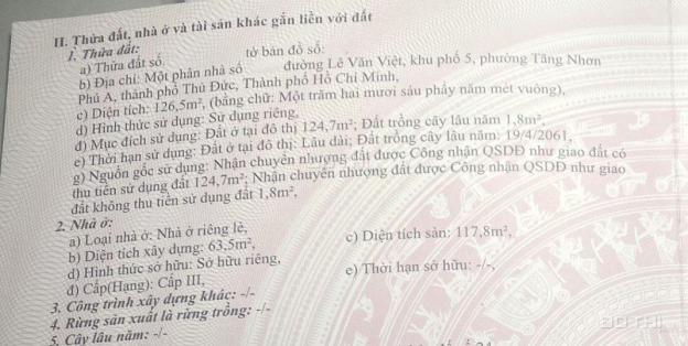 Bán nhà mt tiện XD VP/KD đường Lê Văn Việt, p.Tăng Nhơn Phú A, Q9. Dt 373.6m2~ 60,5 tỷ. 0903652452