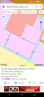 Cách Đường Quốc lộ 1A mấy chụm mét, Xã Xuân Hưng, Xuân Lộc, Đồng Nai diện tích 4700m2 giá 3.3 Tỷ