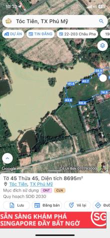 Bán đất tại Xã Tóc Tiên, Phú Mỹ, Bà Rịa Vũng Tàu diện tích 9200m2 giá 12 Tỷ