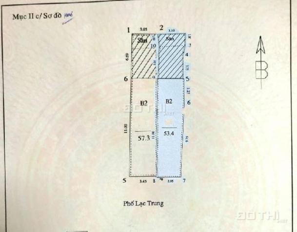 Bán nhà mặt phố LẠC TRUNG 111M ,MT 6,4m +47 Tỷ ,2 mặt thoáng